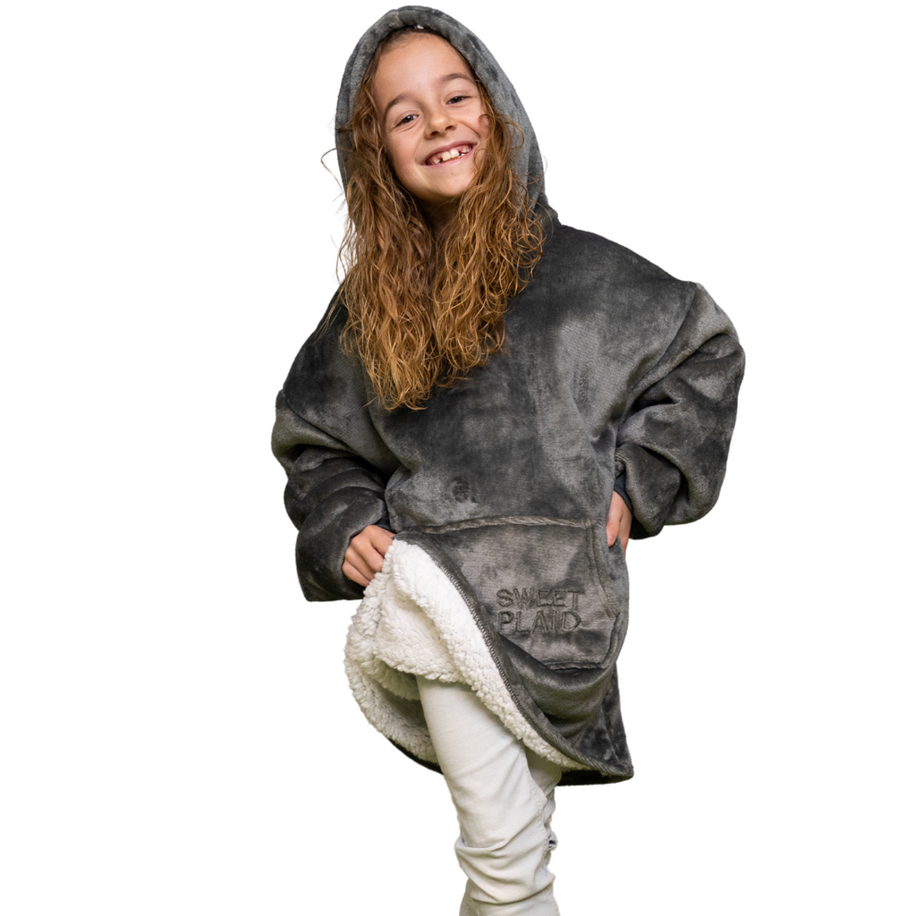 SweetPlaid™ Kids - Grigio - SweatPlaid Bambino