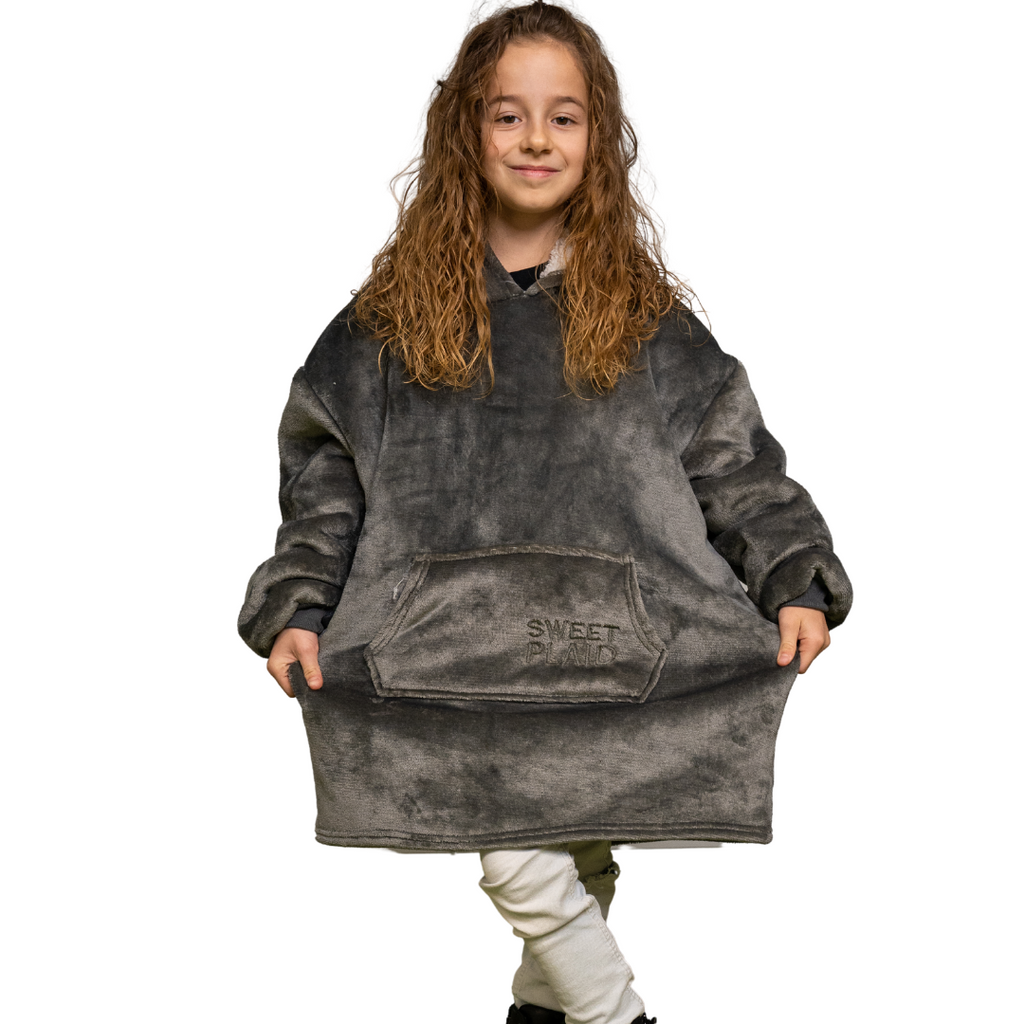 SweetPlaid™ Kids - Grigio - SweatPlaid Bambino