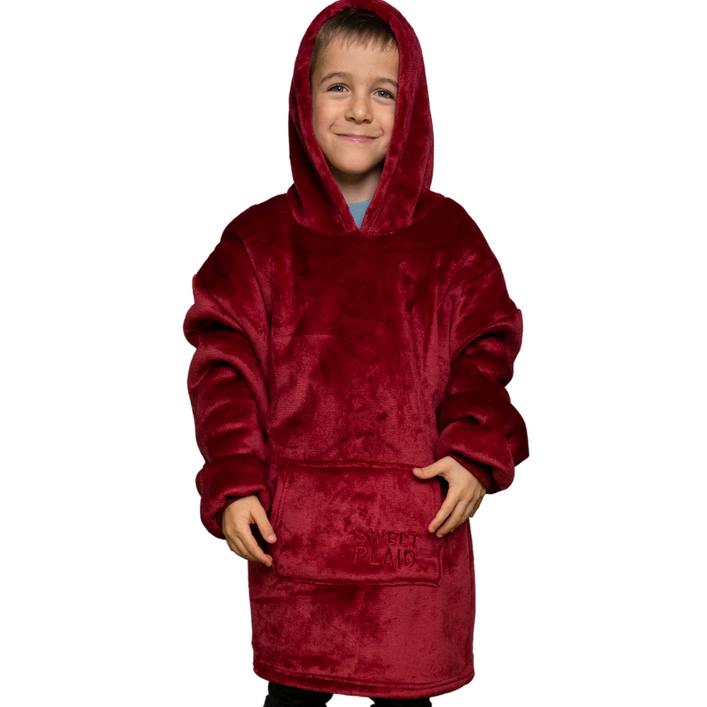 SweetPlaid™ Kids - Rosso - SweatPlaid Bambino