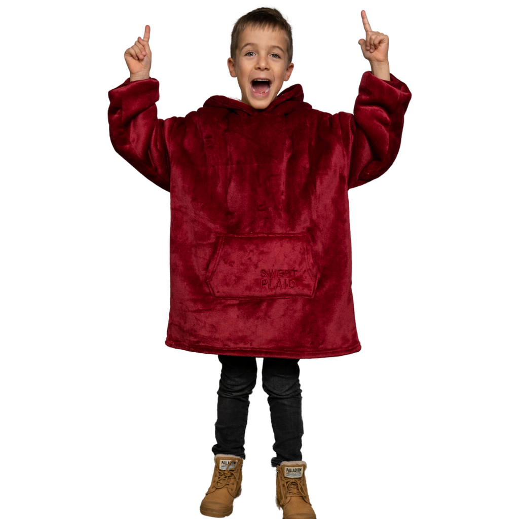 SweetPlaid™ Kids - Rosso - SweatPlaid Bambino